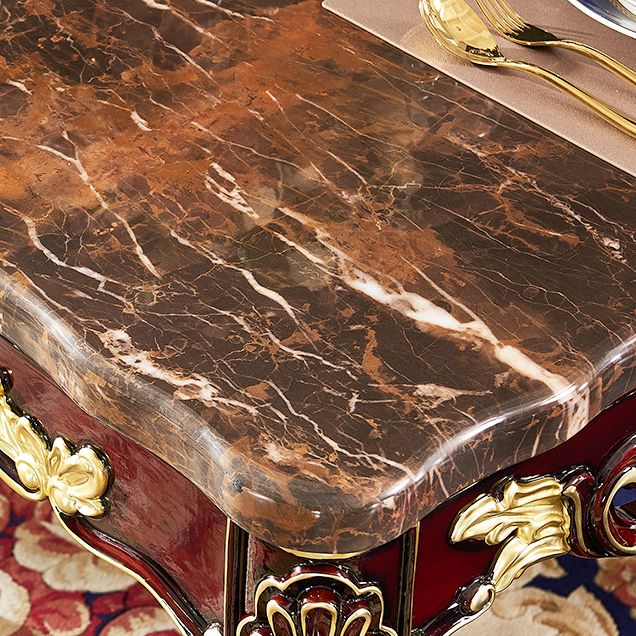 Marble Furniture Rectangle 4 Legs Dining Room Collection for Dining Room