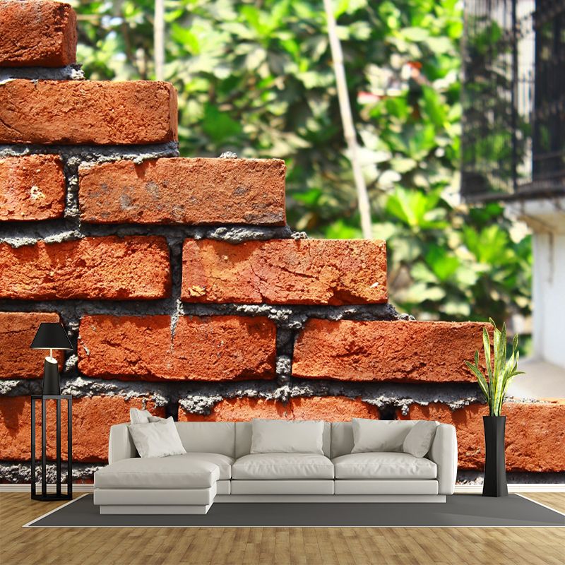 Soft Coor Brick Wall Mural Industrial Wallpaper Whole Wall Decor for Decoration