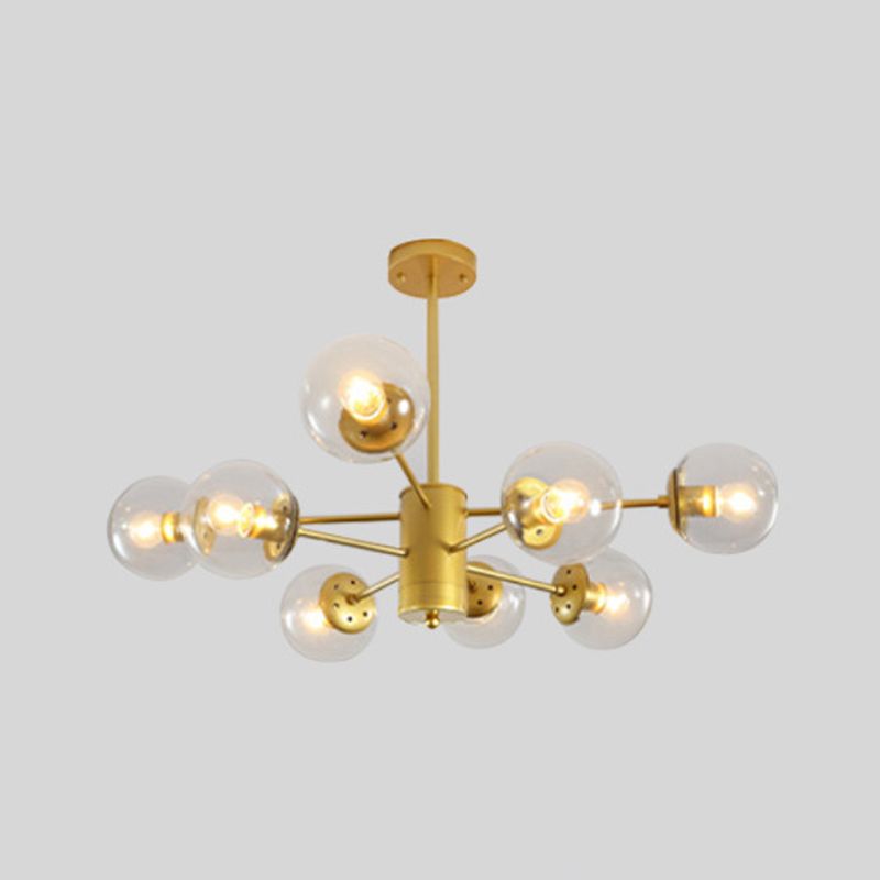 Luz de lámpara de lámpara de vidrio contemporánea Restaurante Hanging Chandelier