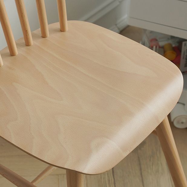 Solid Wood Armless Dining Chairs Contemporary Dining Accent Chair