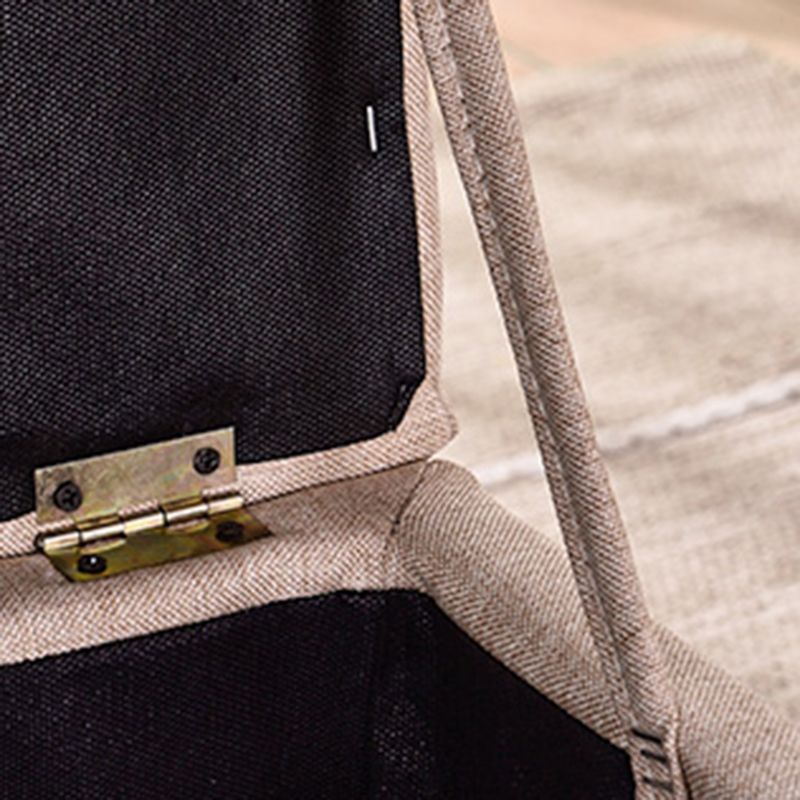 Mid-Century Modern Pouf Ottoman Faux Leather Tufted Square Ottoman with Storage