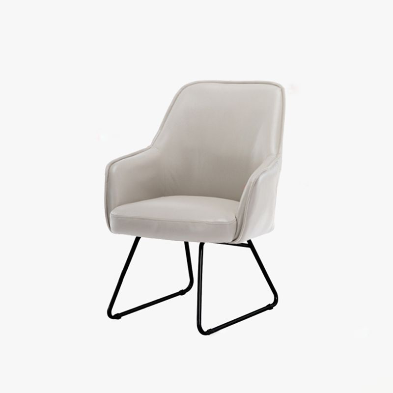 Faux Leather Arm Chair 22.44" L x 23.22" W x 32.67" H Accent Armchair for Living Room
