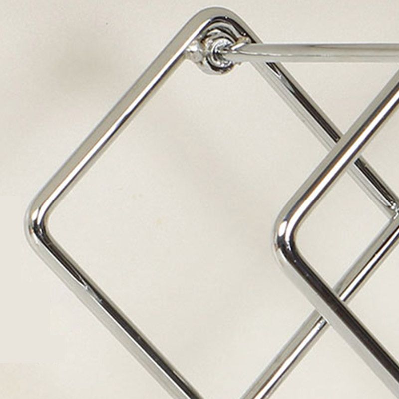 Metal Wine Bottle Rack Glam Style Wine Bottle Rack for Living Room