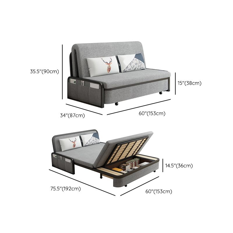 Modern Convertible Sofa Pillow Included Foldable Futon Sofa Bed