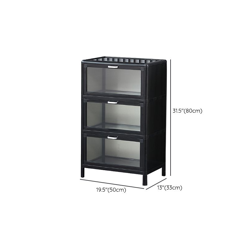 Modern Black Sideboard Buffet Mirrored Metallic Sideboard Table Living Room