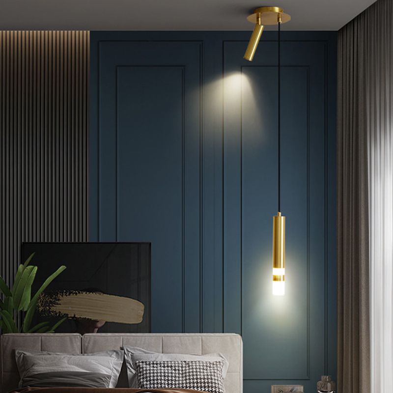 Lumière suspendue métallique