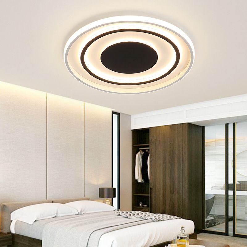 1-Light Metal Led Bündig Mount Deckenbefestigung Modern Style Geometrische Flush Mount Lights