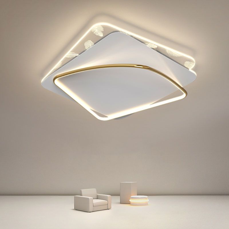 Plafonnier 2 lumières plafonnier moderne en métal pour restaurant