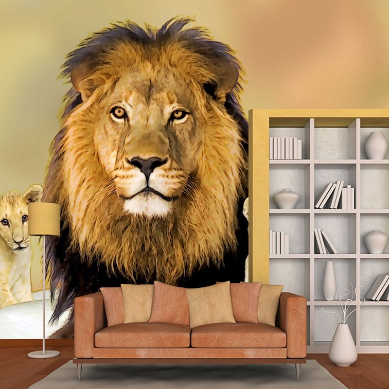 Jungle Animals Mural Wallpaper for Sitting Room Decoration, Made to Measure