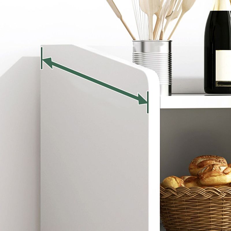 Contemporary Style Dining Server Engineered Wood Server for Living Room