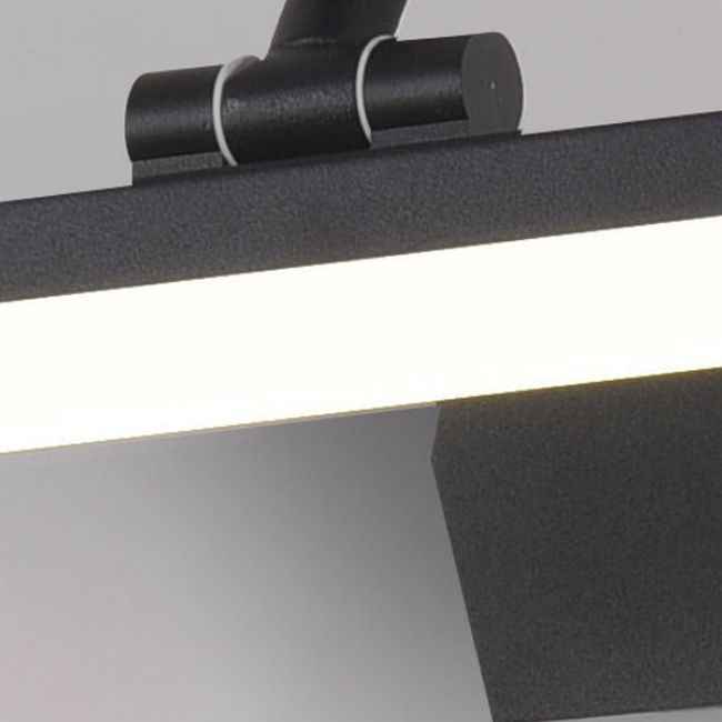 Linear Shape Metal Wall Sconce Modern Style Single Light Mirror Wall Mount Light Fixture