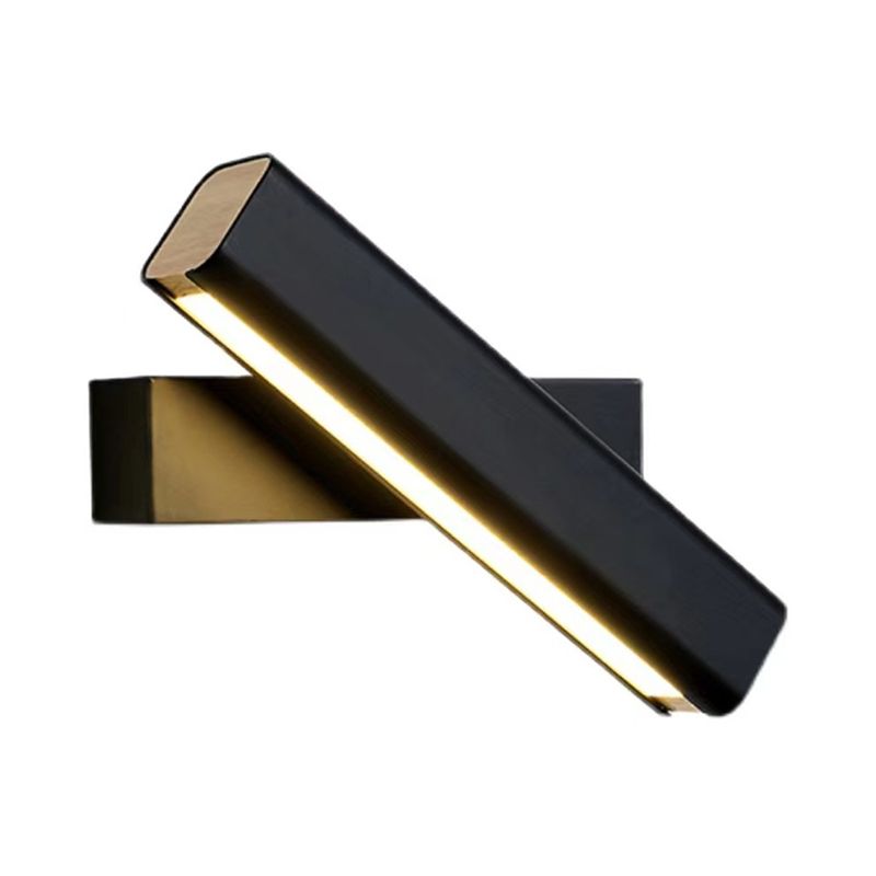 White/Black Single Modern Bathroom Vanity Light LED Wooden Bath Bar