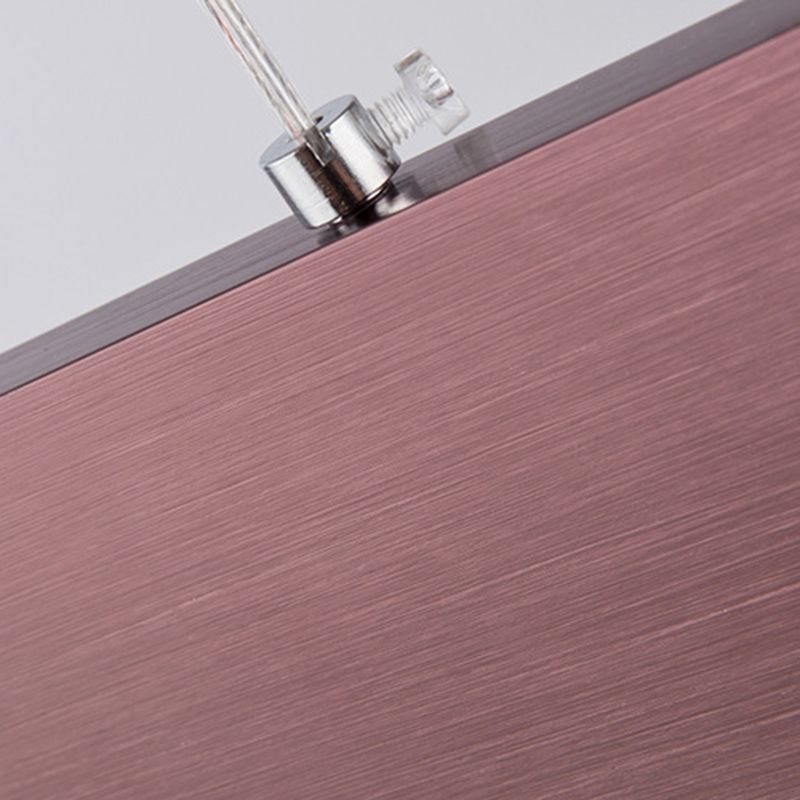 Rettangolo isola lampada moderna cucina illuminazione isola metallo 1 luci dell'isola luminosa