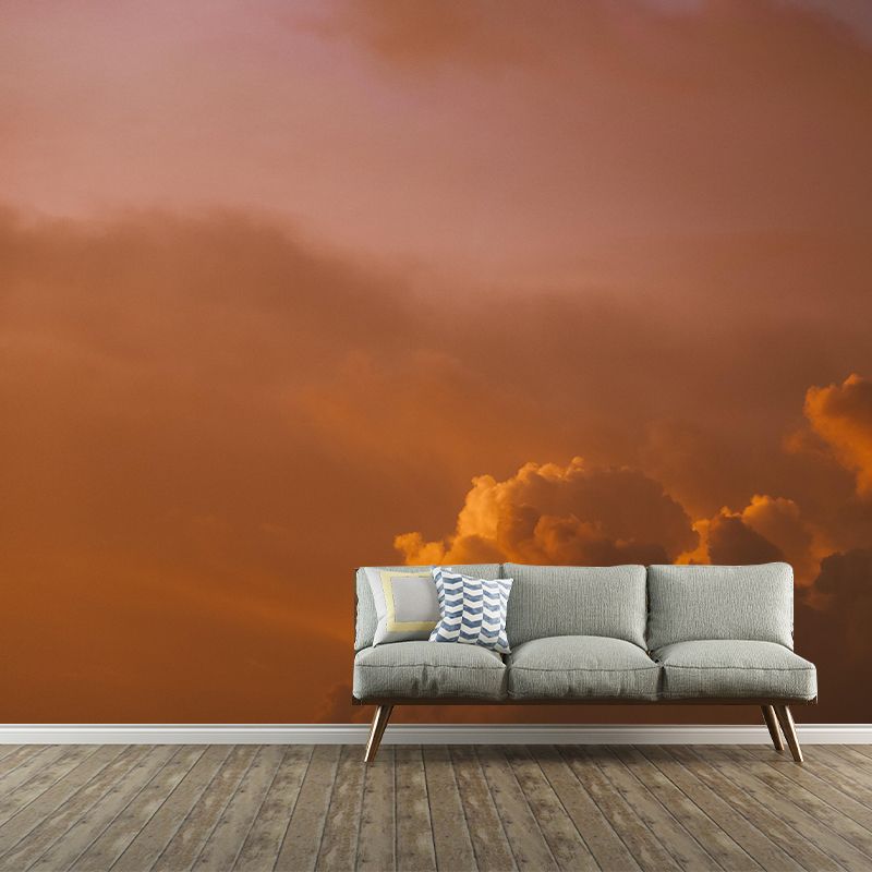 Modern Style Sky Wall Mural Wallpaper Photography Mildew Resistant for Sitting Room