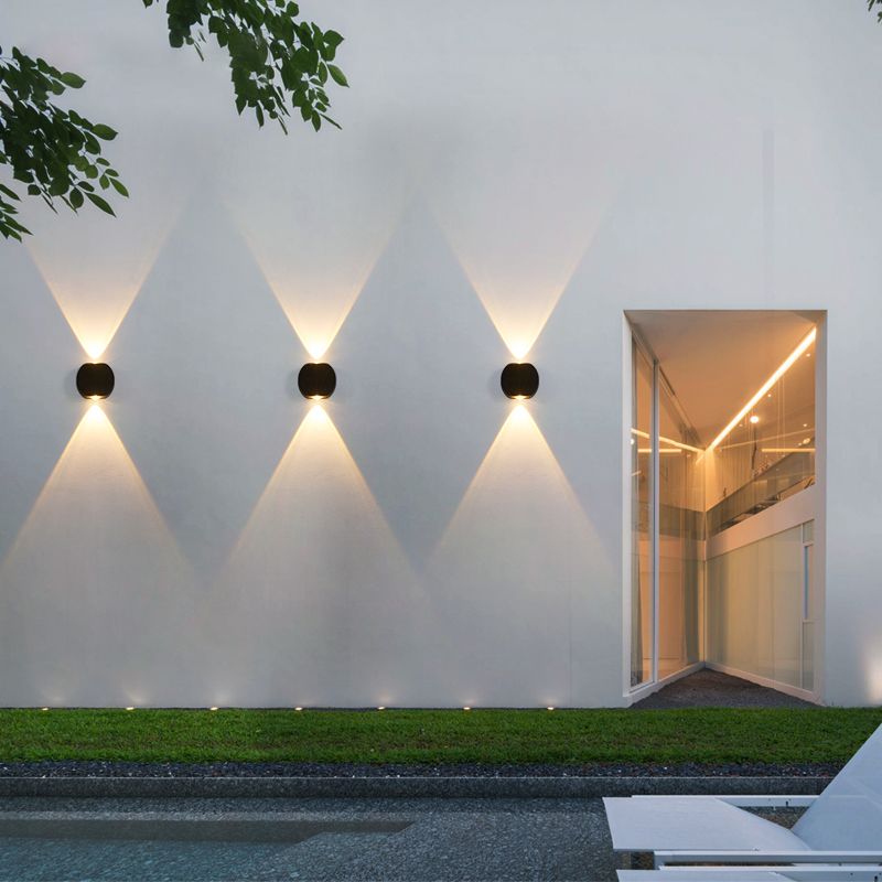 Square Shape Metal Wall Lighting Modern Style Multi Lights Wall Mounted Lighting