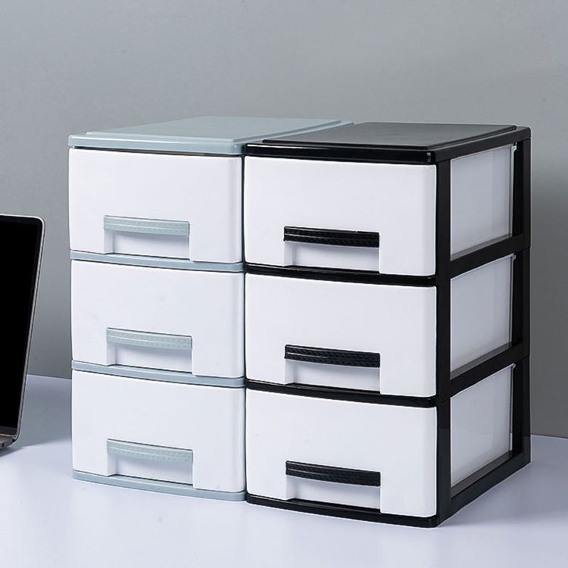 Vertical Drawers File Cabinet Plastic Modern File Cabinet for Home and Office