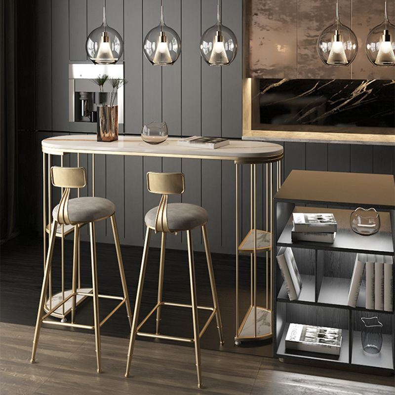 Contemporary Storage Bistro Accent Dining Table Indoor Double Pedestal Patio Bar Table