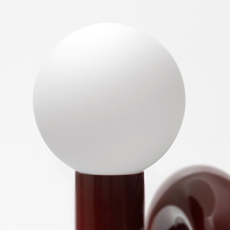 Sfera lampade da tavolo notturno in vetro contemporaneo 1 lampada leggera per camera da letto