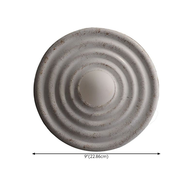 Nordic Style Wall Mount Light Circle Shape Resin Wall Lamp for Living Room
