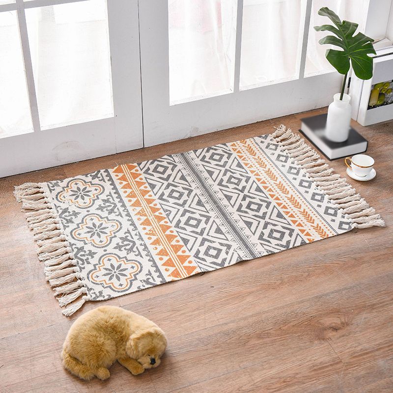 Green Modern Carpet Cotton Panda Carpet Non-Slip Backing Carpet for Living Room