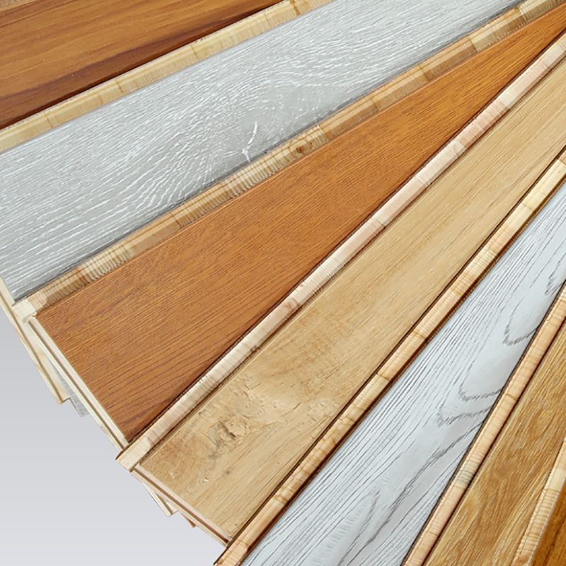 Traditional Wood Floor Planks Click Lock Wire Brushed Trim Piece