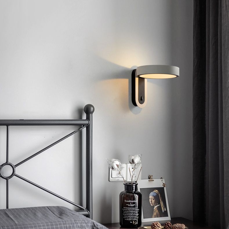 Minimalisme rotatif lampe murale à LED cylindrique