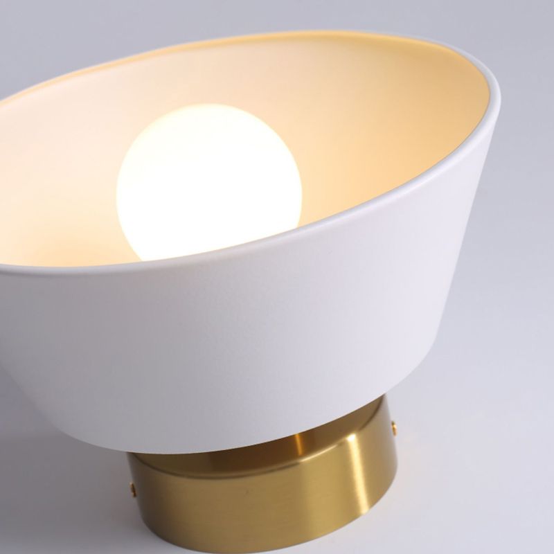 Iron 1 - Light Flush Mount Ceiling Lights Geometric Ceiling Flush in Black / White