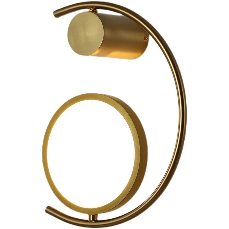 Modern Linear Wall Mounted Light Fixture Metal 1 Light Wall Sconce for Living Room