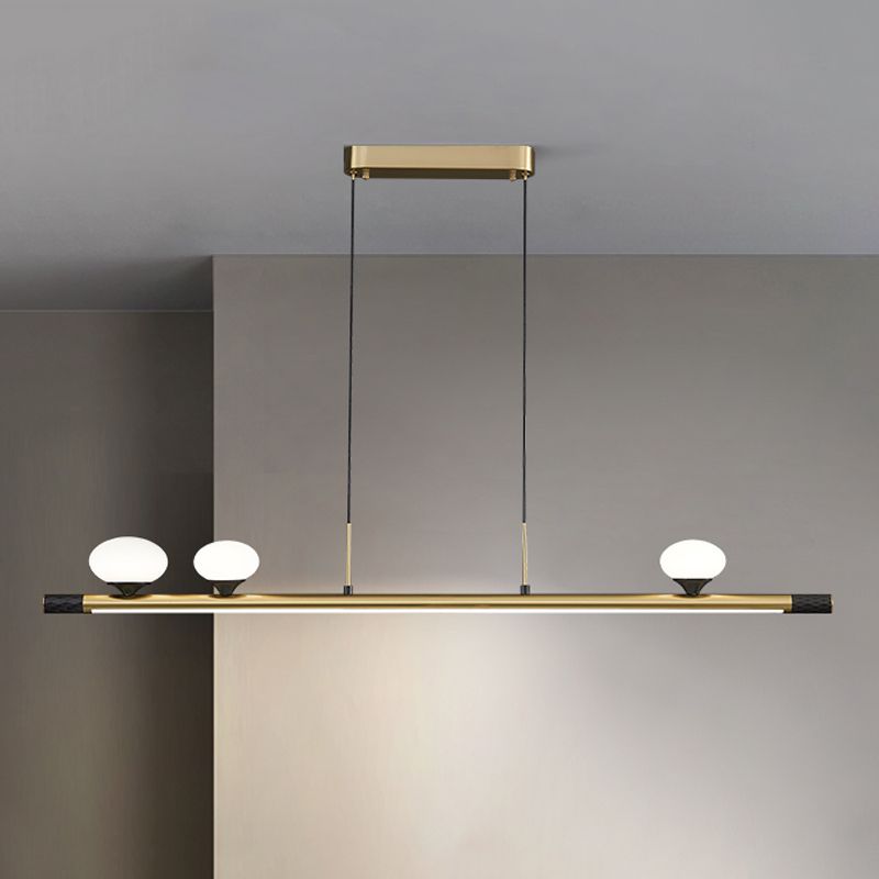 Ideas de iluminación de isla esférica de estilo contemporáneo Vidrio Luces de isla de 4 luces