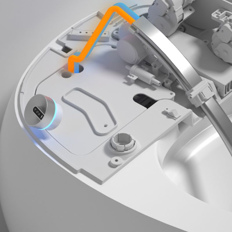 Modern Siphon Jet Toilet Floor Mounted Toilet Bowl All In One Flush Toilet