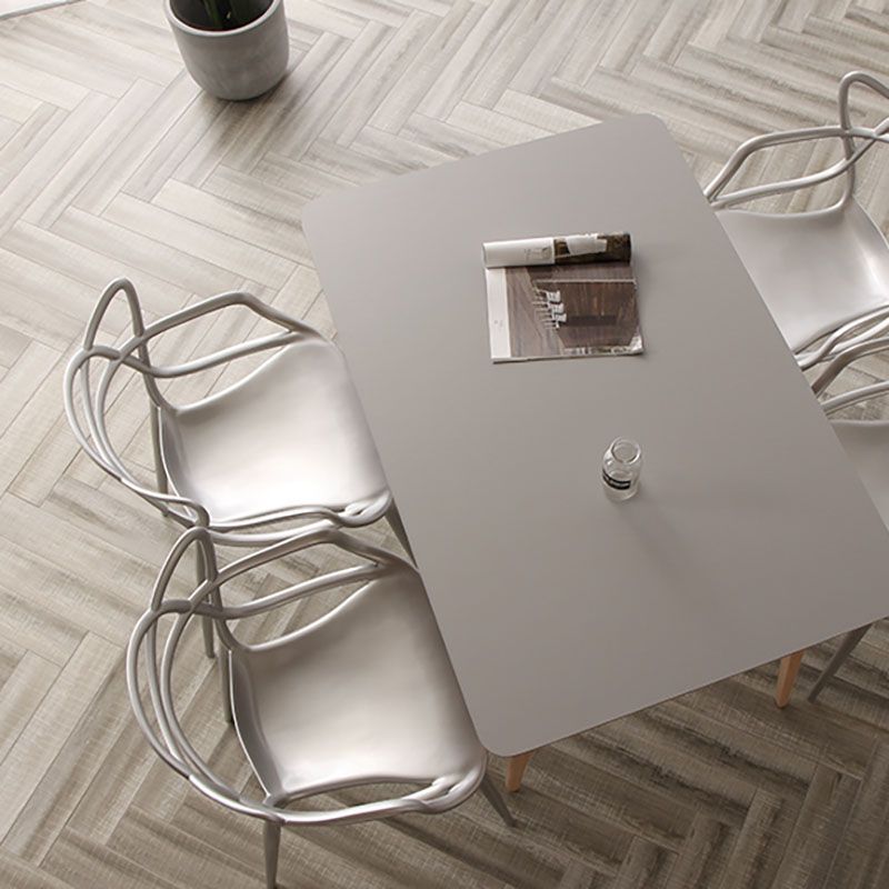 Scandinavian Style Open Back Side Chair for Home Plastic Side Chair