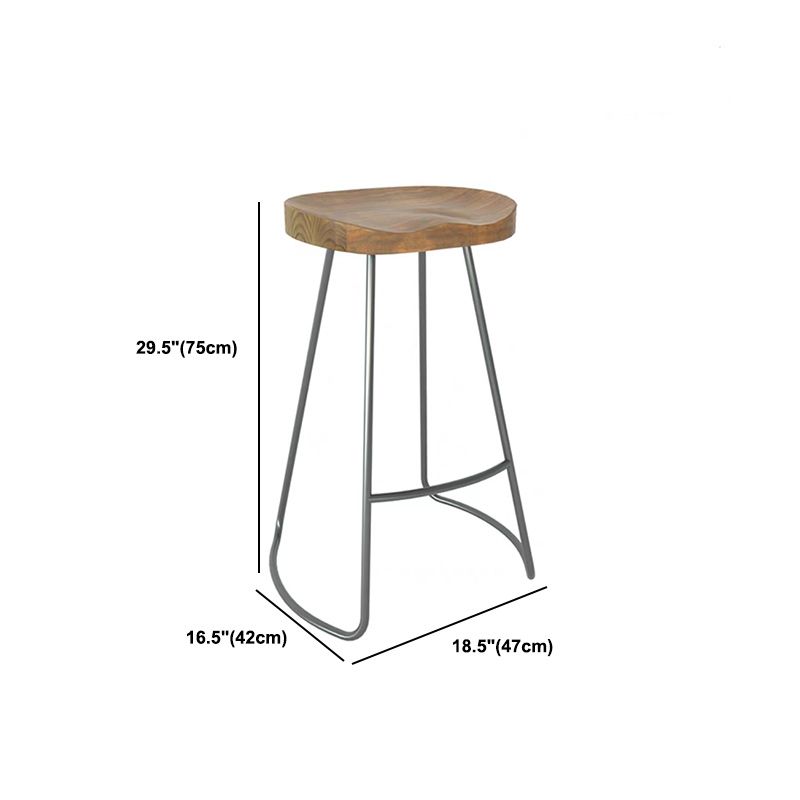 Modern Rectangle Pub Table Set 1/5 Pieces Wooden Counter Table with Backless Stools