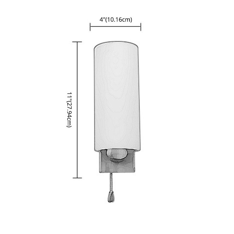 Ultra-modern Cylinder Wall Mount Lighting Glass Wall Mounted Light Fixture for Living Room
