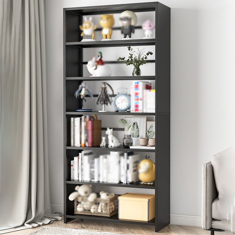 Modern Metal Bookshelf Open Shelf Bookcase with Rectangular Shelves