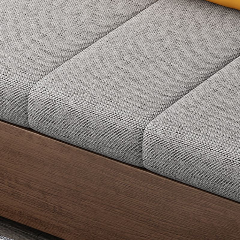 29" Wide Contemporary Sleeper Sofa Futon Gray Storage Sleeper Sofa