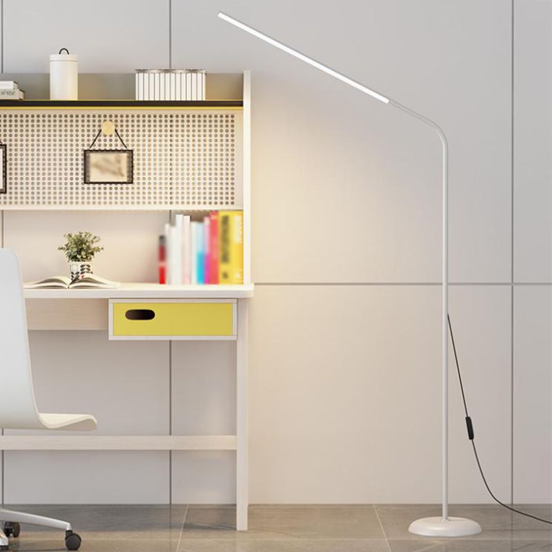 1 lampadaire linéaire léger modernisme lampe standard en métal pour le salon