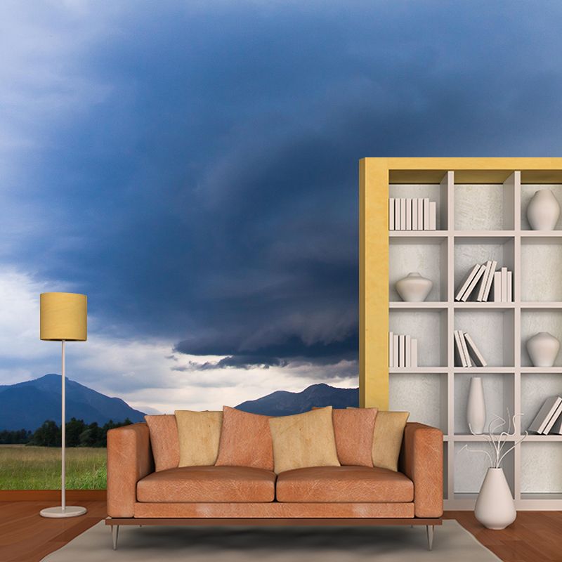 Photography Contemporary Mural Wallpaper with Cloudscape Painting for Decoration