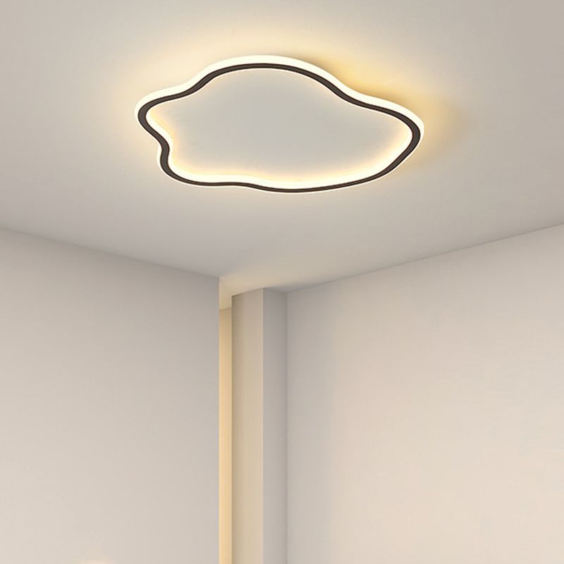 Accesorio Led moderno, accesorio de iluminación de montaje empotrado, pantalla acrílica con forma de nube para dormitorio