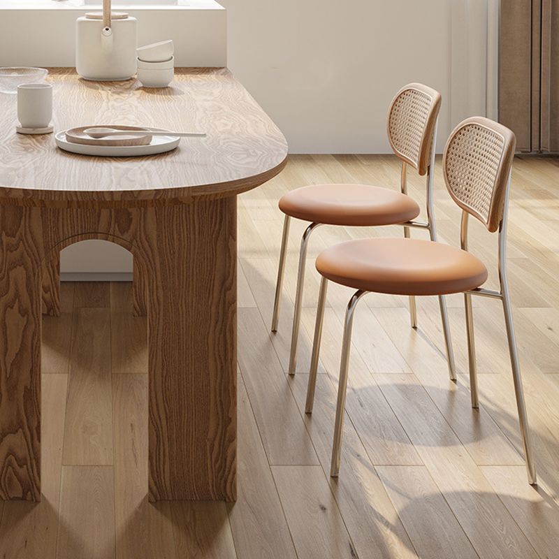 Modern Style Wooden Table Free Form Table with 3 Legs for Home