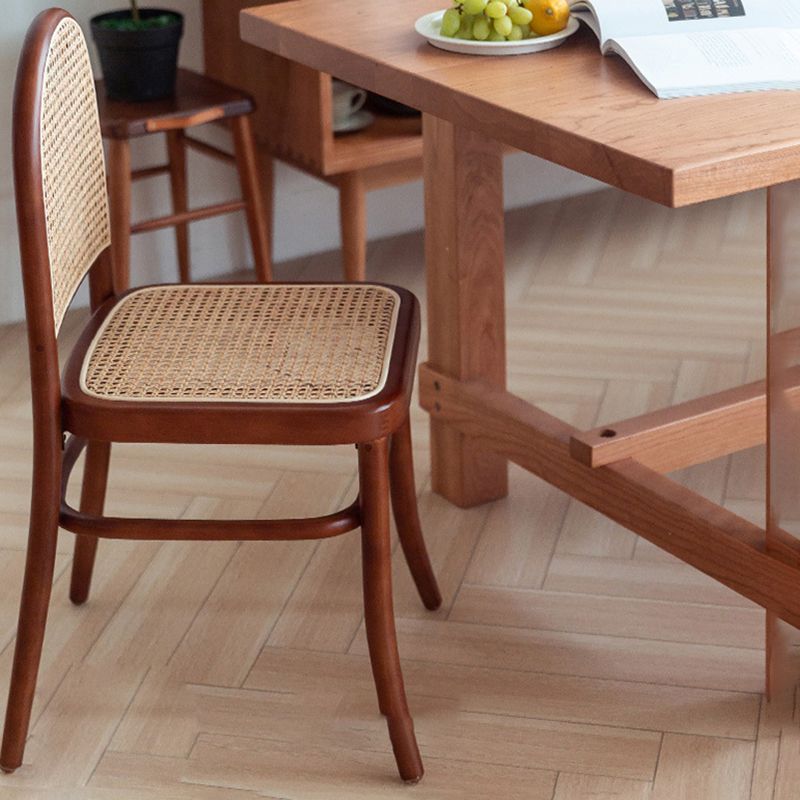 Solid Wood Side Chair Modern Indoor Dining Chair for Home Use