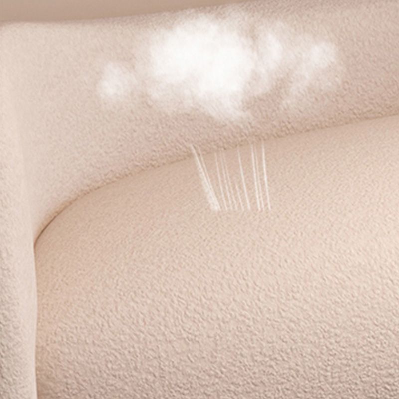 Unique Style Fabric Sofa in Off-White Bonus Room Apartment Seating