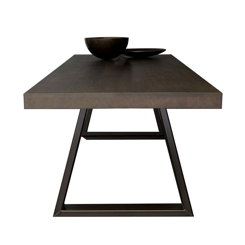 Wooden Table Medieval Modern Style Simple Family Rectangular Dining Table