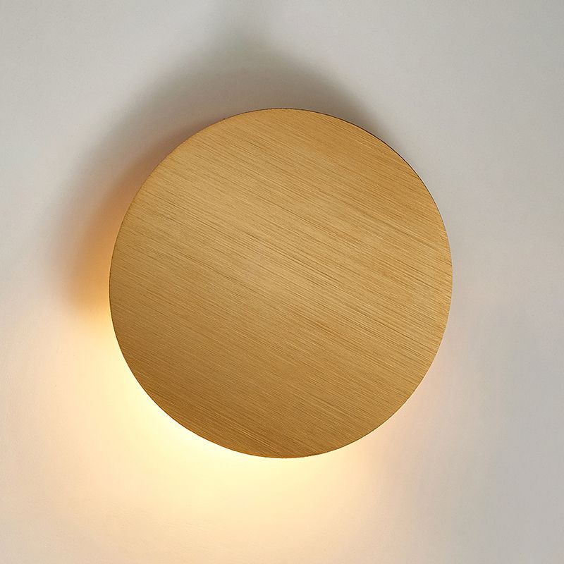 Metal Oval Shape Wall Sconce Modern Style 1- Light Wall Mount Lighting