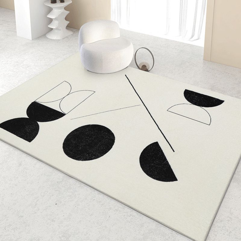 Abrikoos Moderne Tapijten Polyester Lijn Tapijt niet-slip achterste tapijt voor woningdecoratie