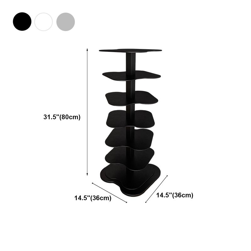 Home Office Geometric Bookcase Modern Style Metal Bookshelves