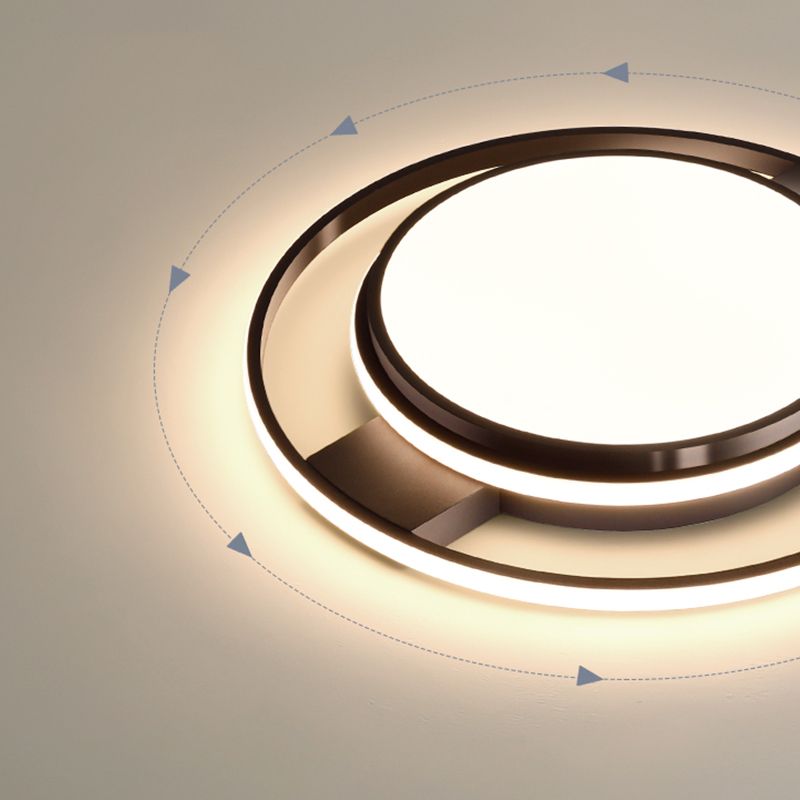 Geometric Metal Ceiling Light Fixtures Modern Flush Mount Lamp for Living Room