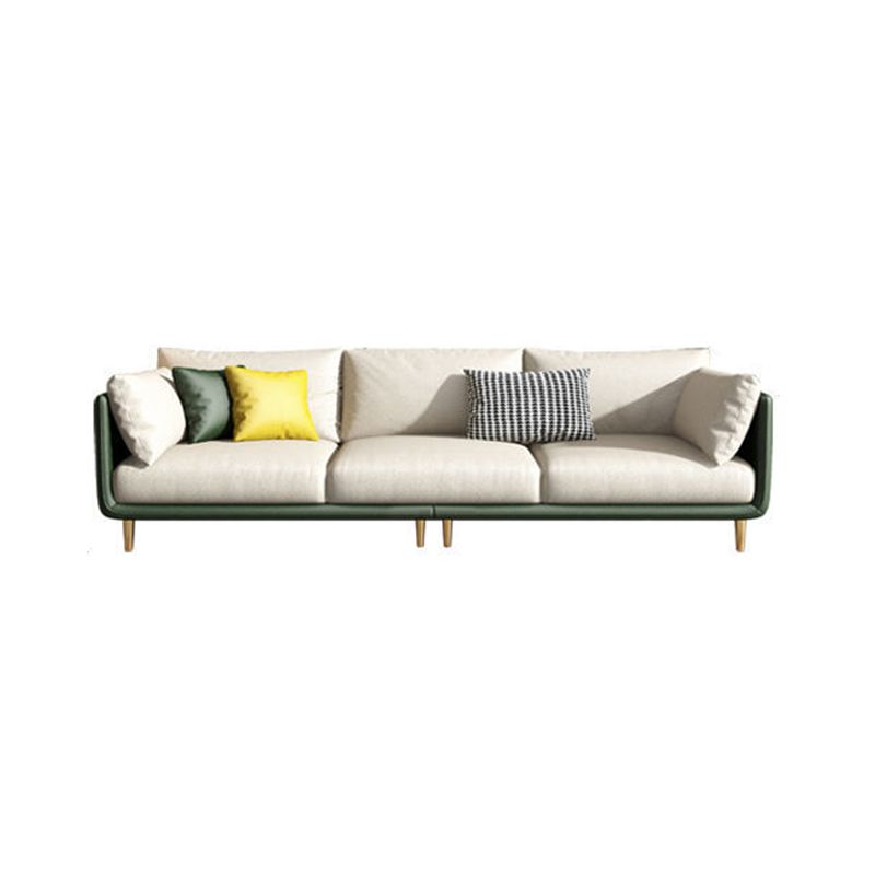 Modern Style Square Armrest Latex/sponge Seat Padding Imitation Leather Sofa