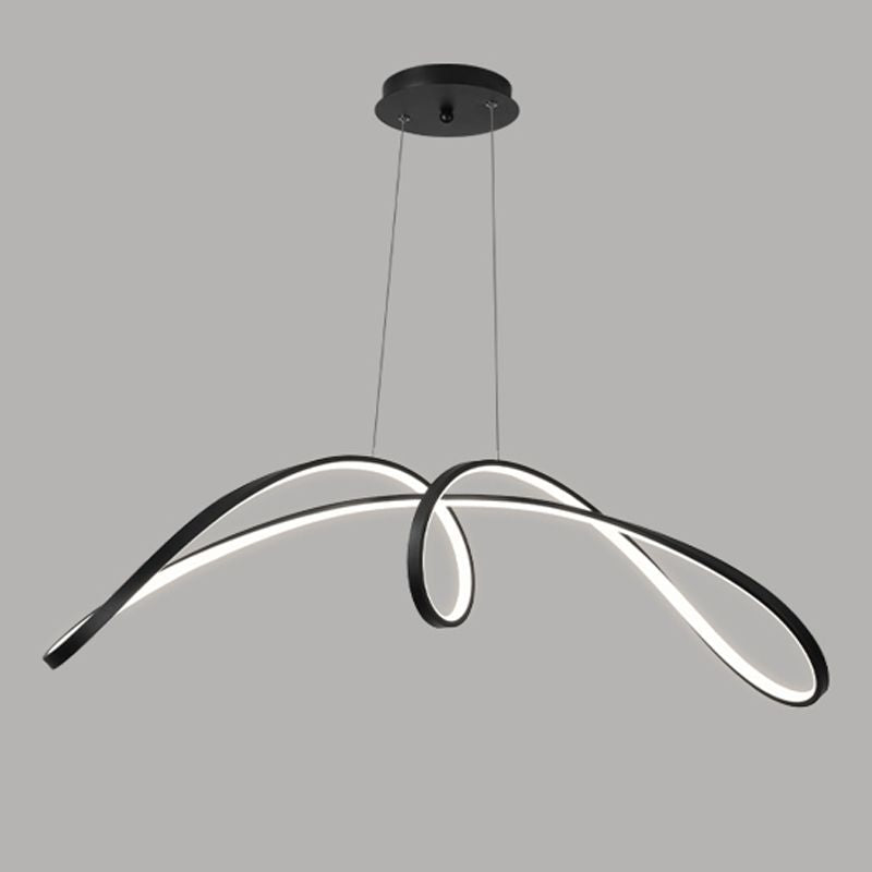 Draai schaduw metaal kroonluchter licht modern 1- licht kroonluchter verlichtingsarmatuur