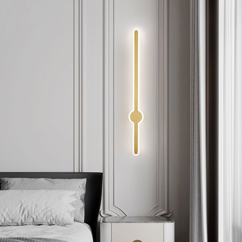 Metal Linear Vanity Wall Lights Modern 1-Light Vanity Wall Light Fixtures