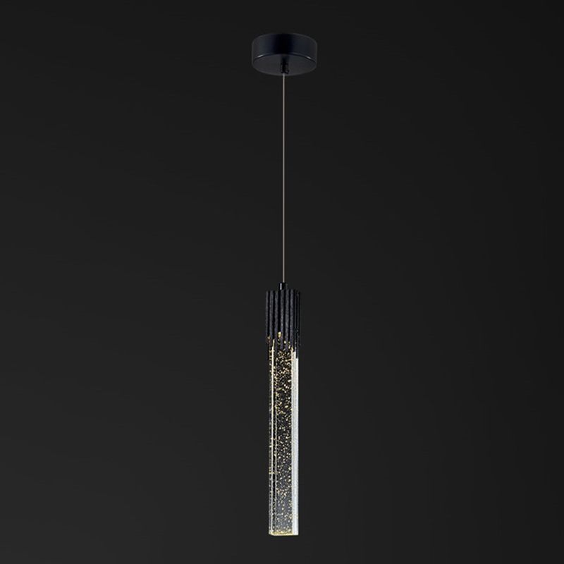 Röhrchen -Anhänger Beleuchtungsrichtung zeitgenössischer Kristall -LED -Schlafzimmer Hanges Anhänger Licht